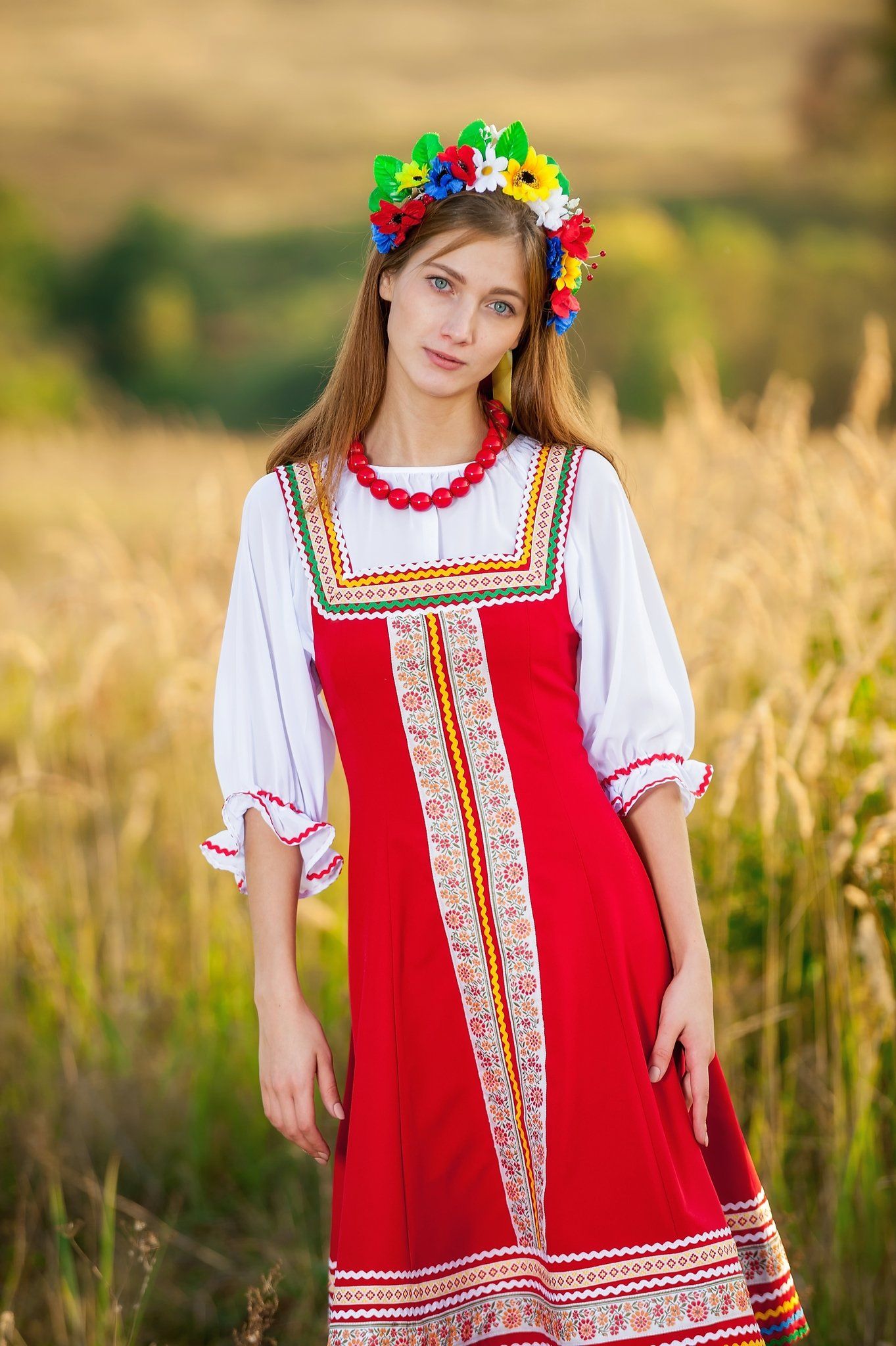 Women in Slavic costumes in Huzhou